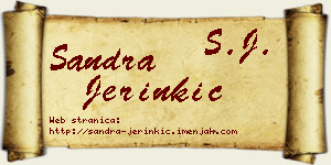 Sandra Jerinkić vizit kartica